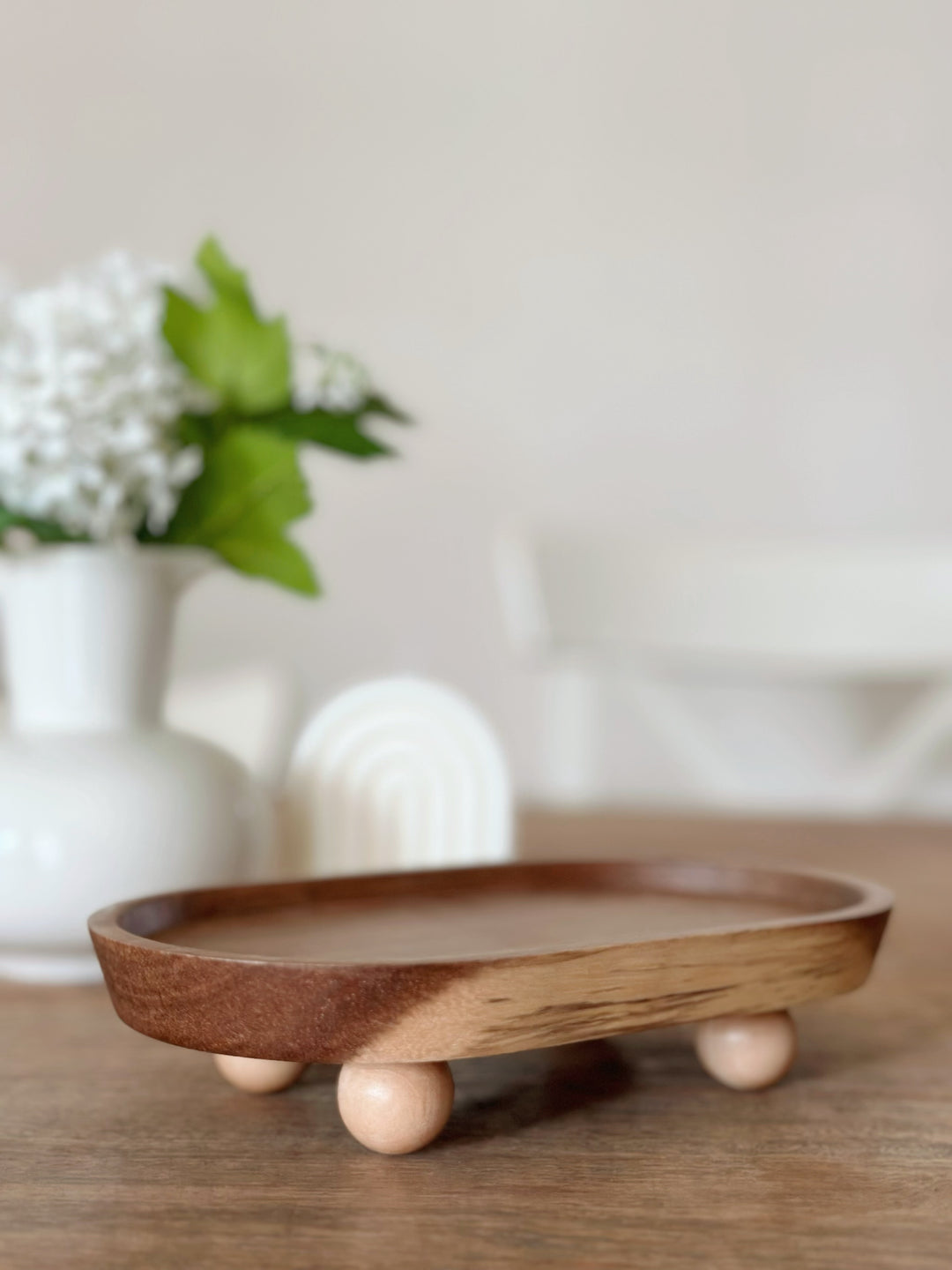 Rustic Podium Acacia Tray