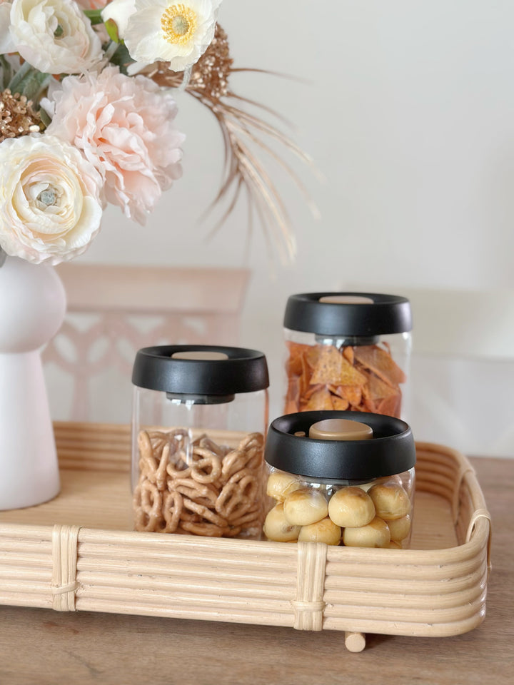 PRE-ORDER (9-15 May): SleekSeal Glass Jar Set - Black Gold (set of 3)