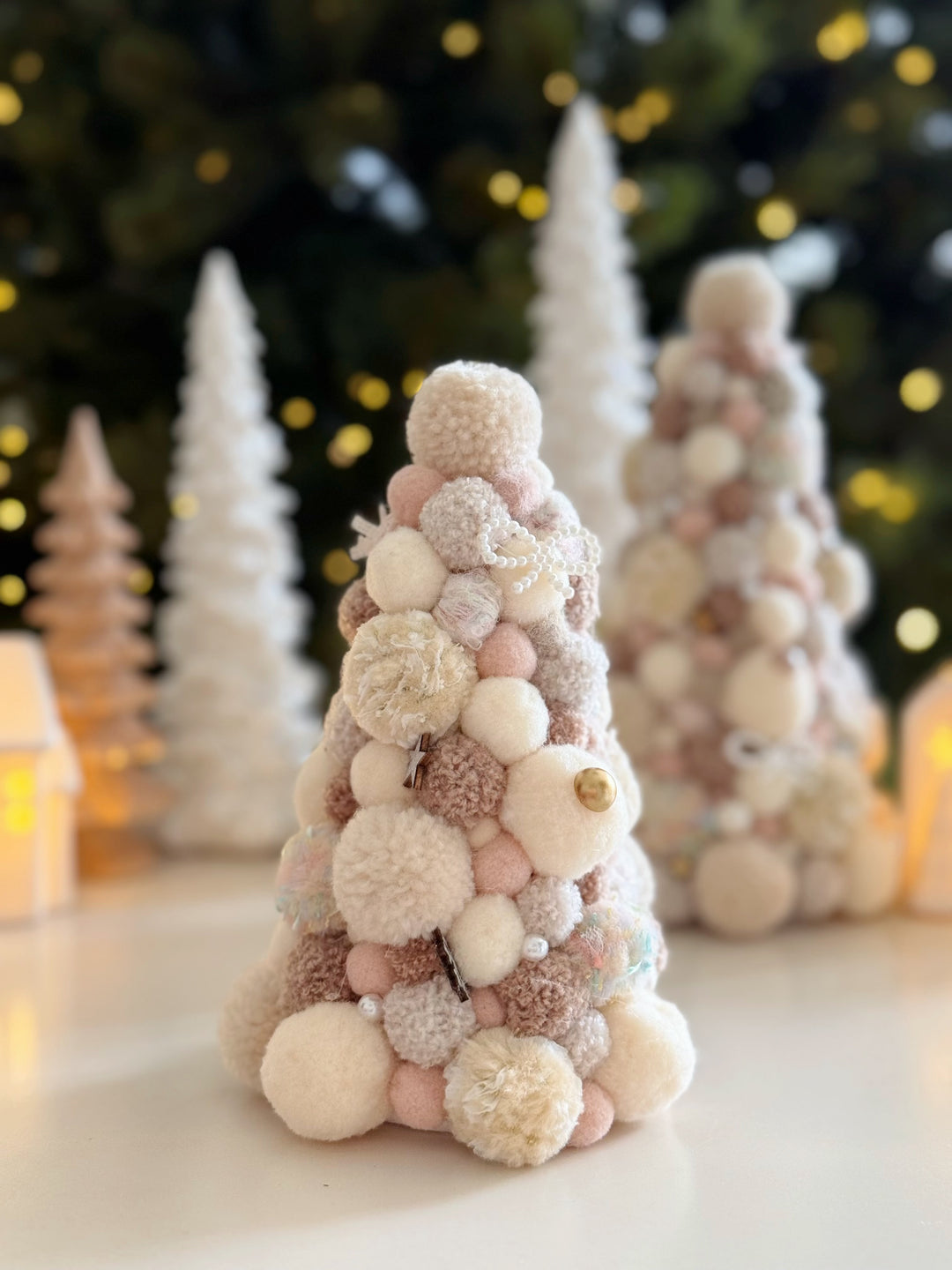 Marshmallow Wishes Handmade Pom Pom Tree (2 options)