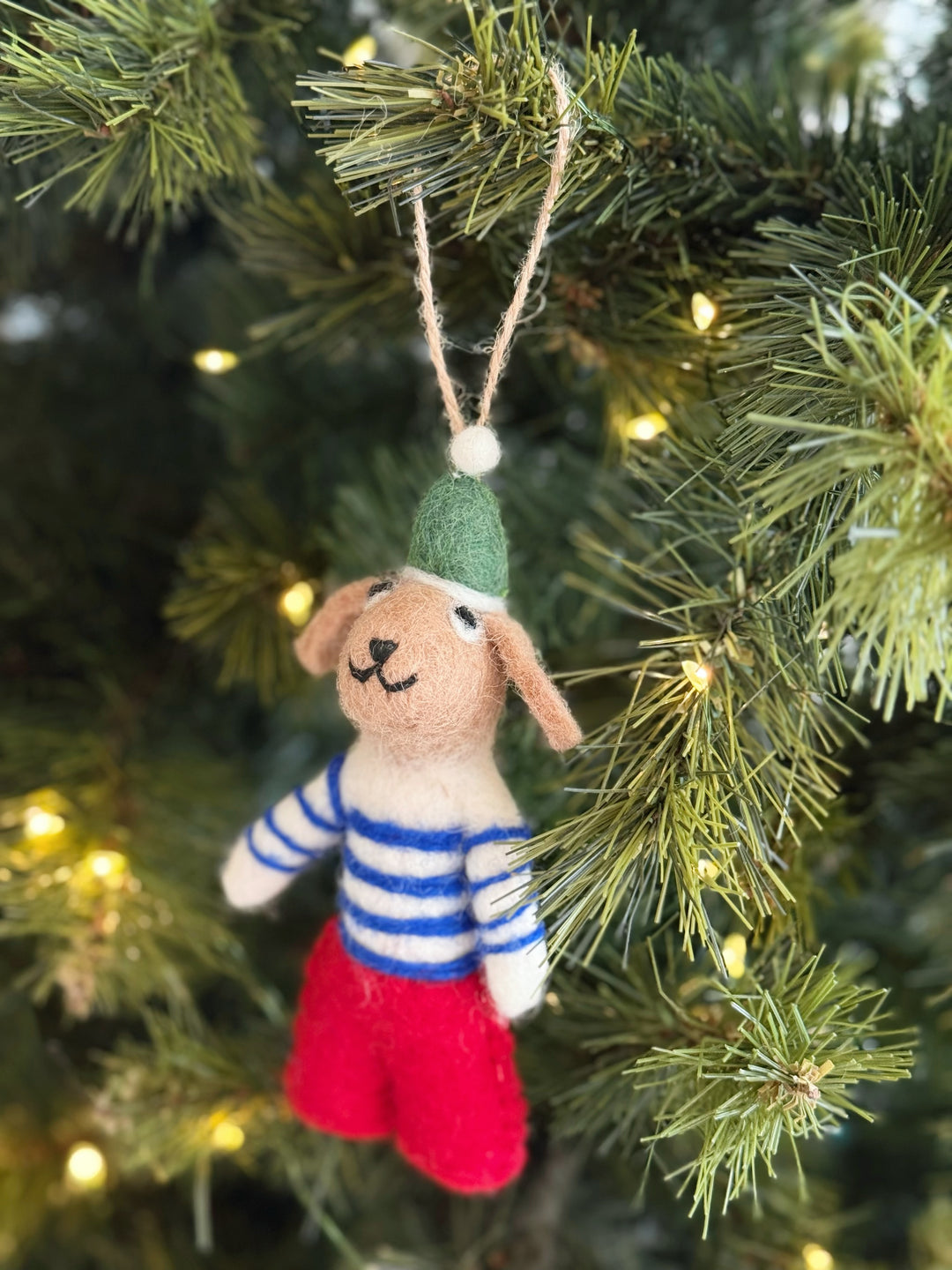 Jolly Sailor Pup Felt Ornament