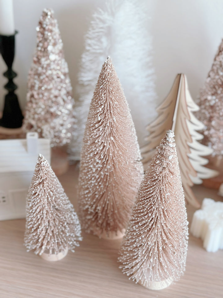 PRE-ORDER (15-21 Oct): Snowy Effect Warm Brown Christmas Tree (set of 3)