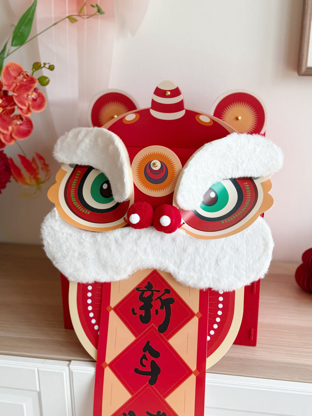 瑞狮迎福 Lion Dance Head Decor (2 Options) - 3LittlePicks