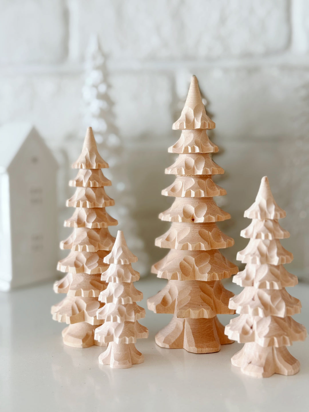 Woodland Story Hand-Carved Wooden Decor (4 options)