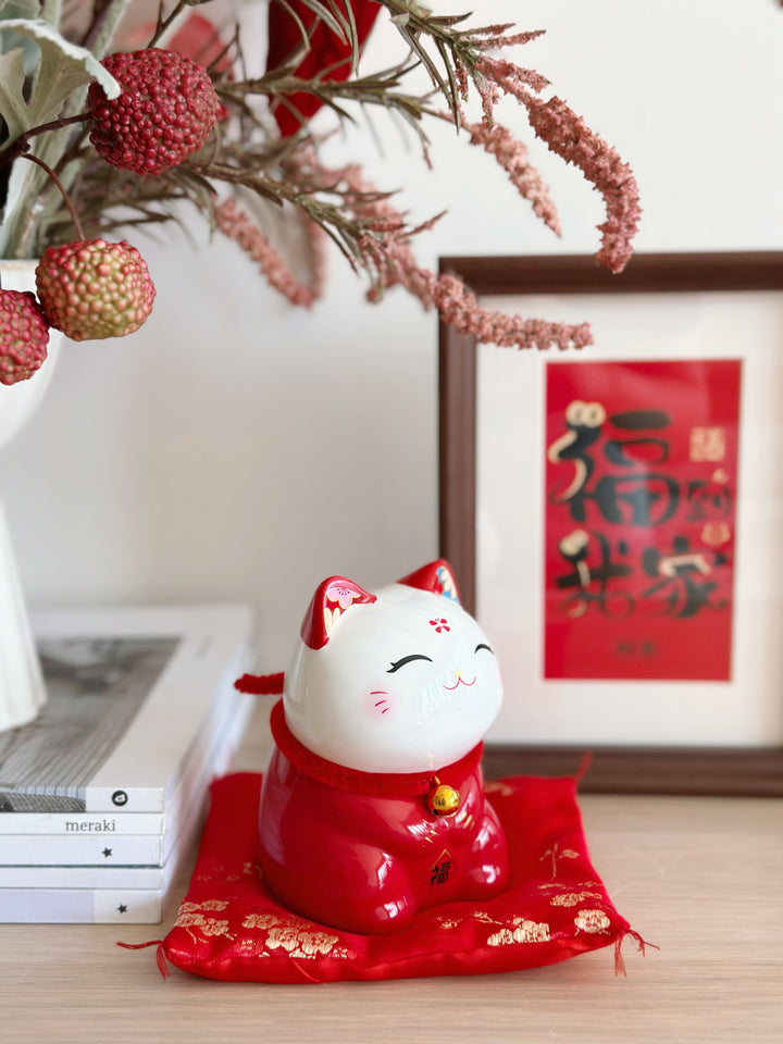 PRE-ORDER (9-15 Jan): Joyful Cherry Blessing Lucky Cat