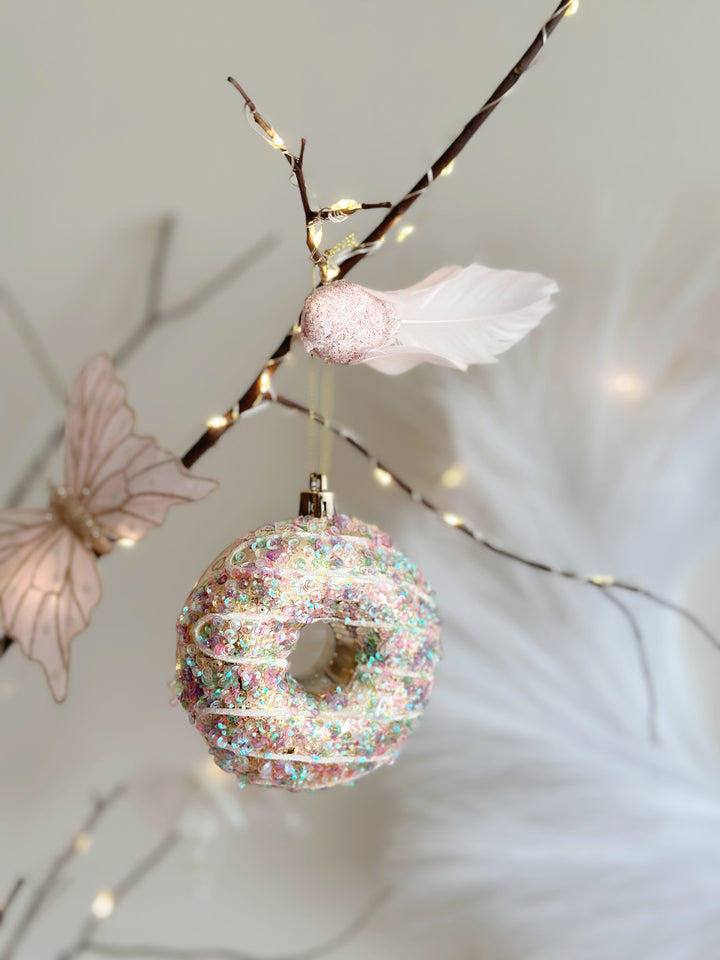 Sparkling Sugar Donut Ornament