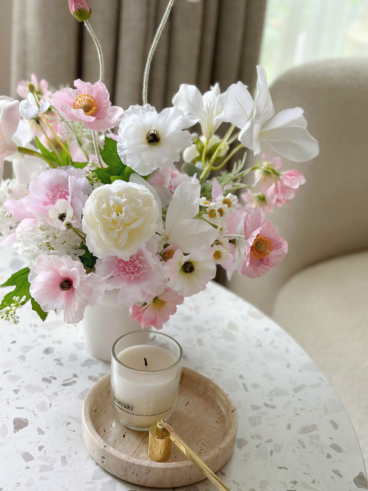 Soft Blush Symphony in the Pot (2-sided)