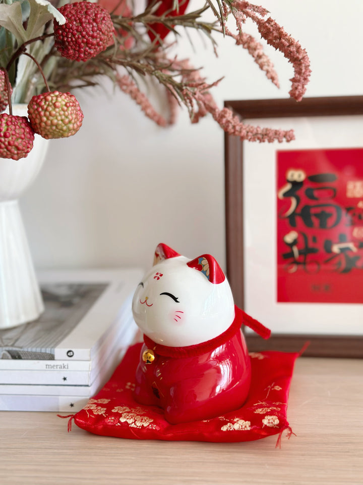 PRE-ORDER (9-15 Jan): Joyful Cherry Blessing Lucky Cat