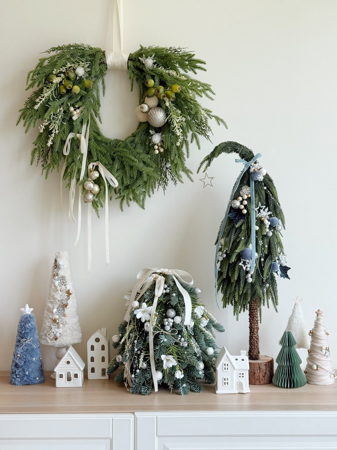 MADE-TO-ORDER: Evergreen Pearl Wreath