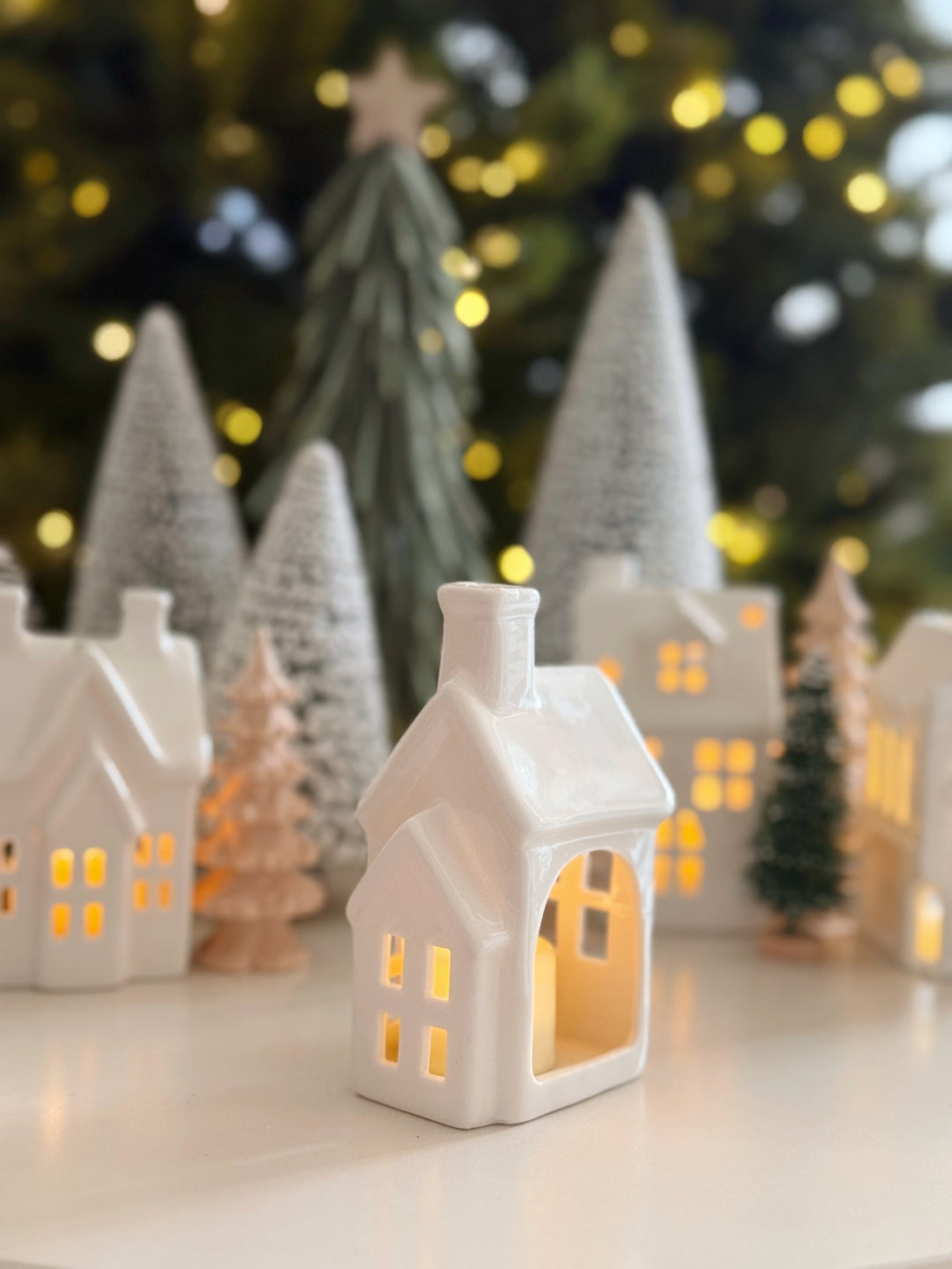 Twinkle Lane Porcelain Tealight House Collection (5 options)