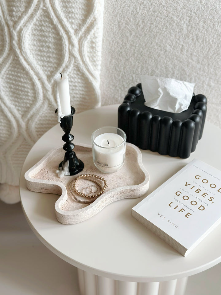 PRE-ORDER (9-15 May): Contour Elegance Travertine Tray