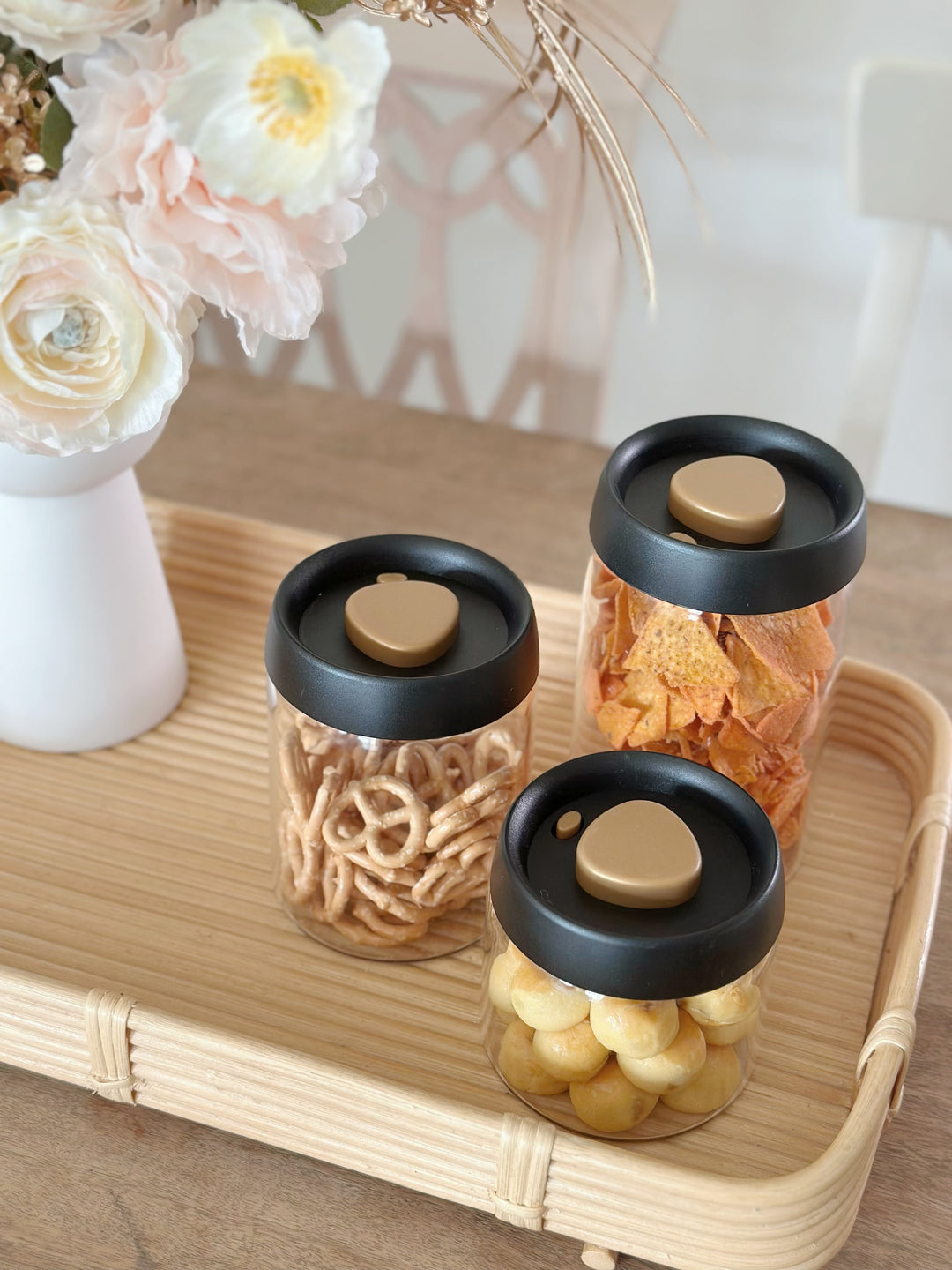 PRE-ORDER (9-15 May): SleekSeal Glass Jar Set - Black Gold (set of 3)