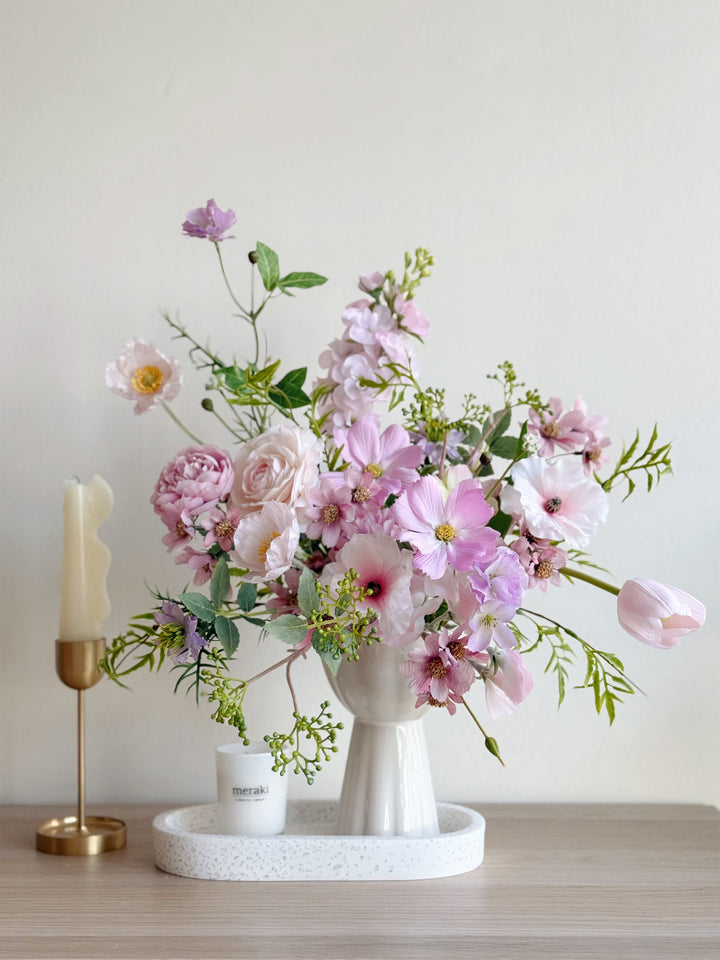 Blushing Garden Reverie In The Vase (1-sided)