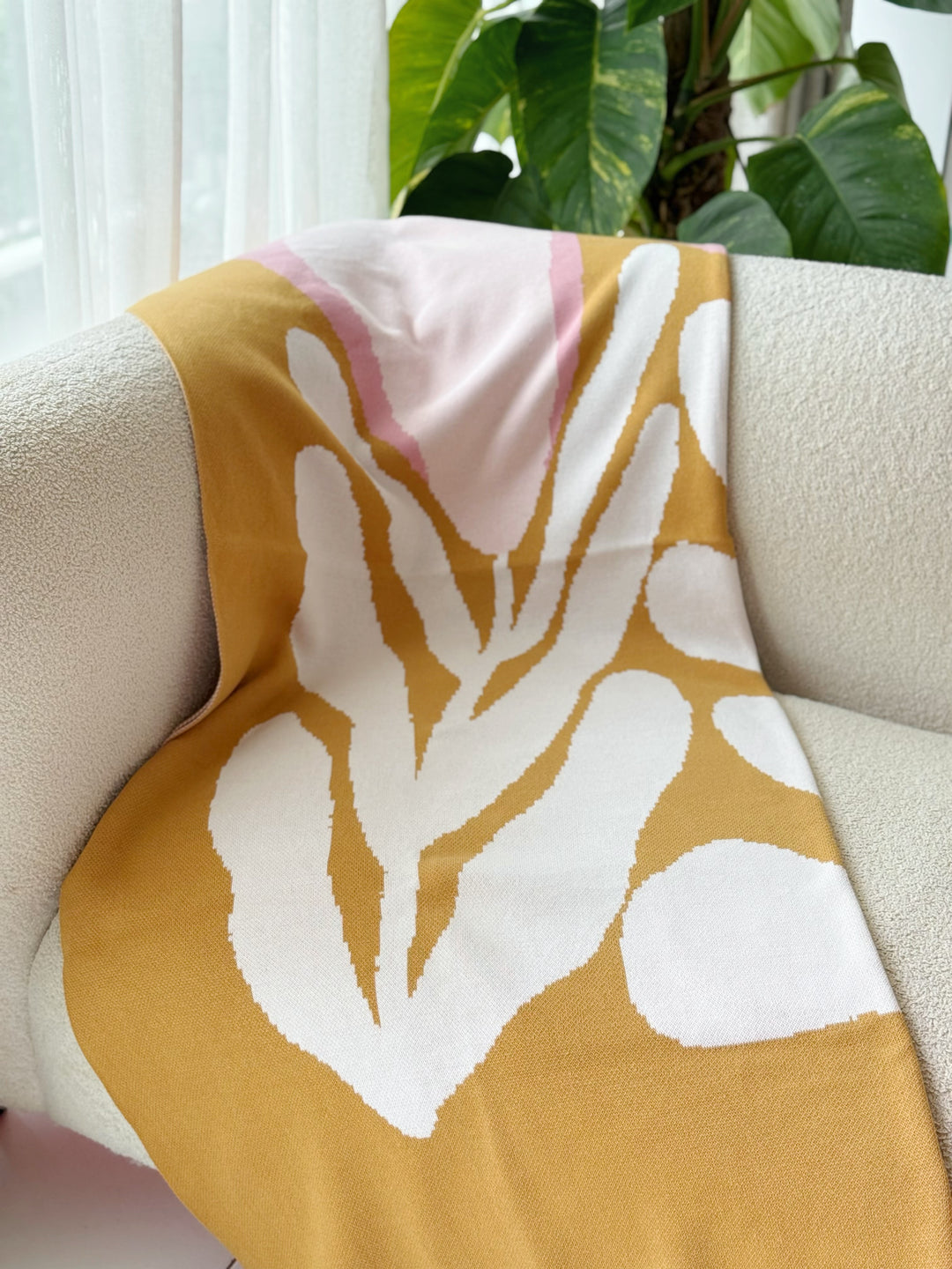 Mustard Blush Botanica Throw