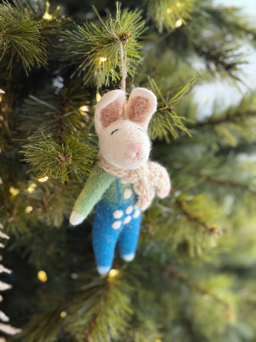 Little Cozy Bunny Ornament