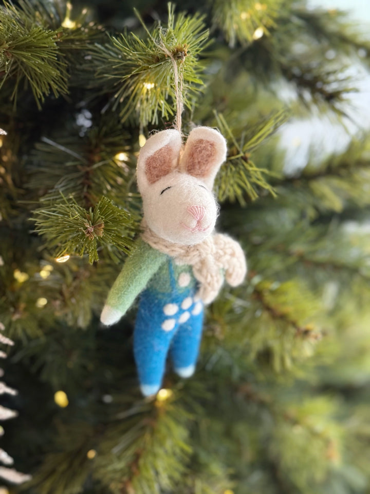 Little Cozy Bunny Ornament