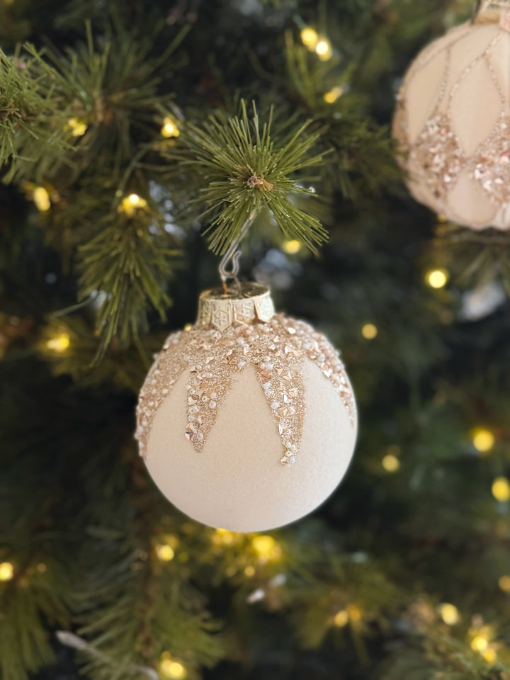 Champagne Radiance 8cm Bauble Set (set of 12)