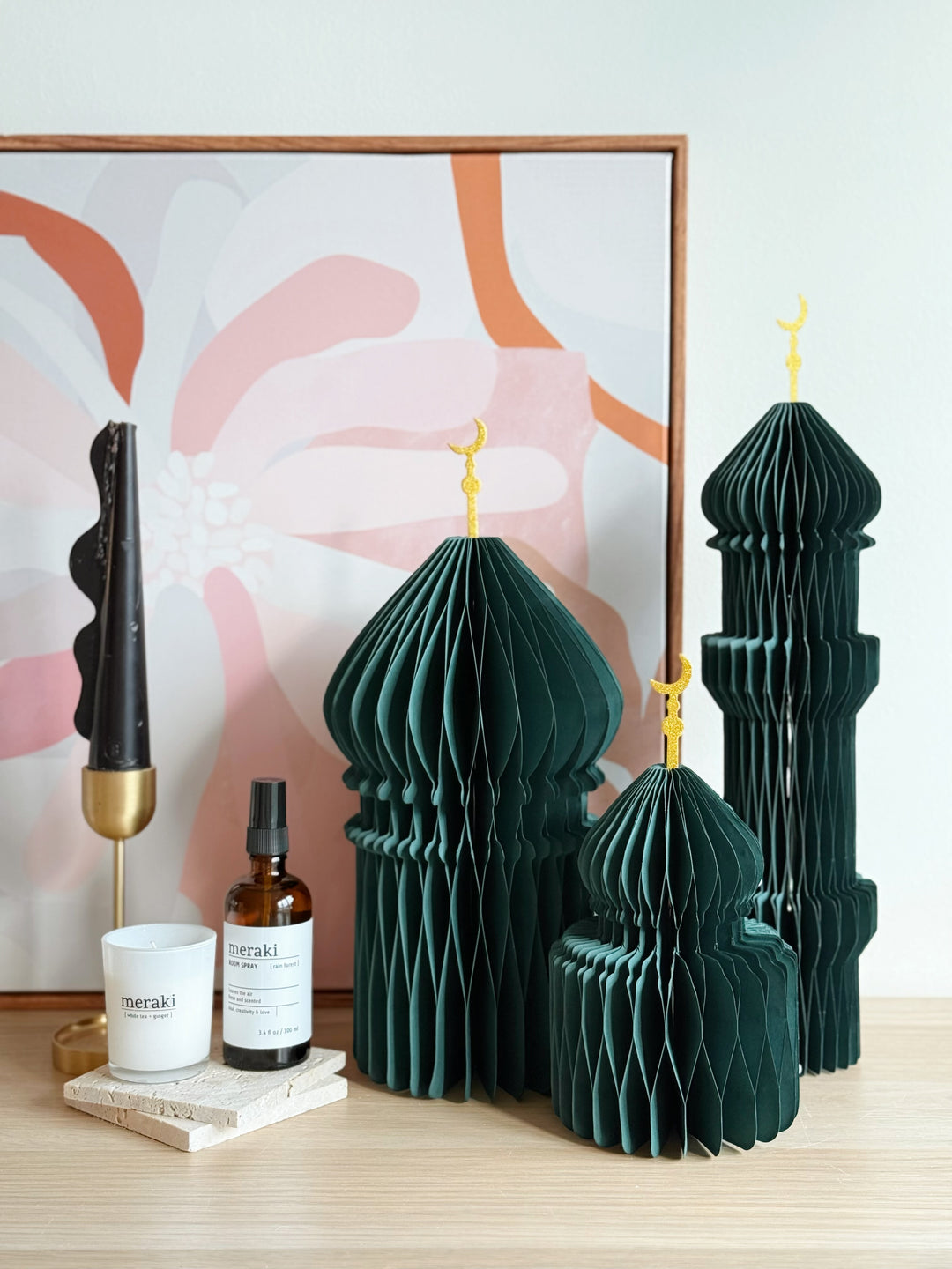 Emerald Honeycomb Mosque Decor (3 sizes)