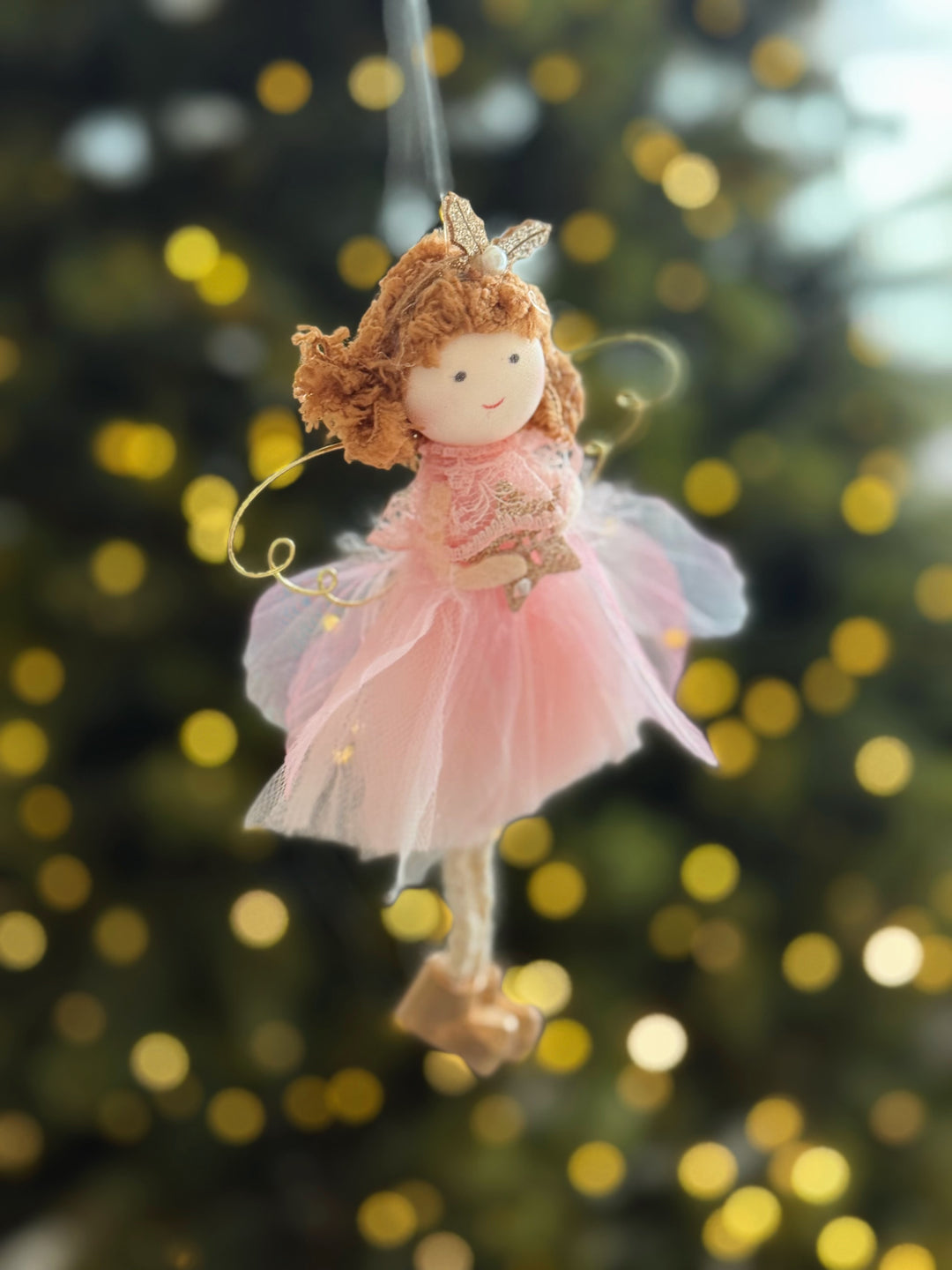 Blush Star Fairy Hanging Ornament
