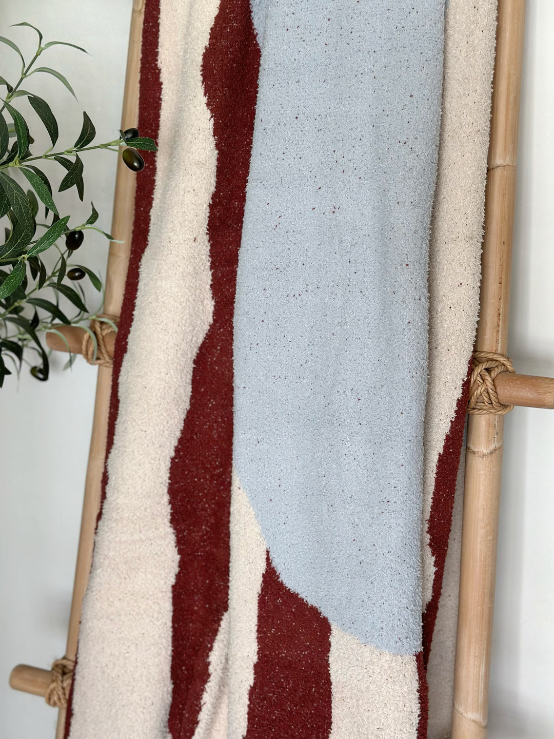 Rustic Elegance Abstract Throw Blanket