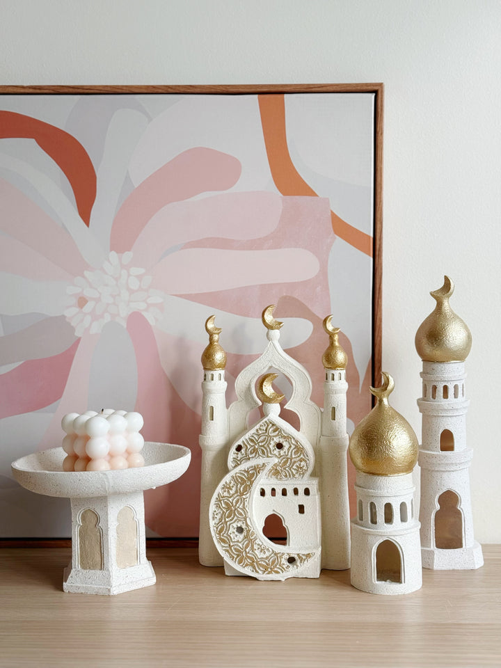 Crescent Minaret Pedestal Tray