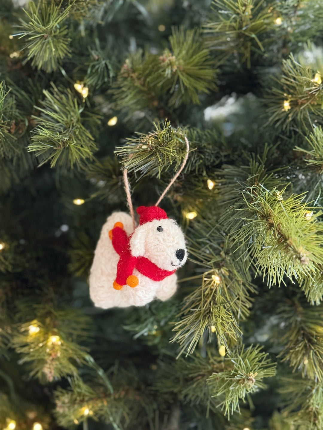 Cozy Pup Felt Ornament
