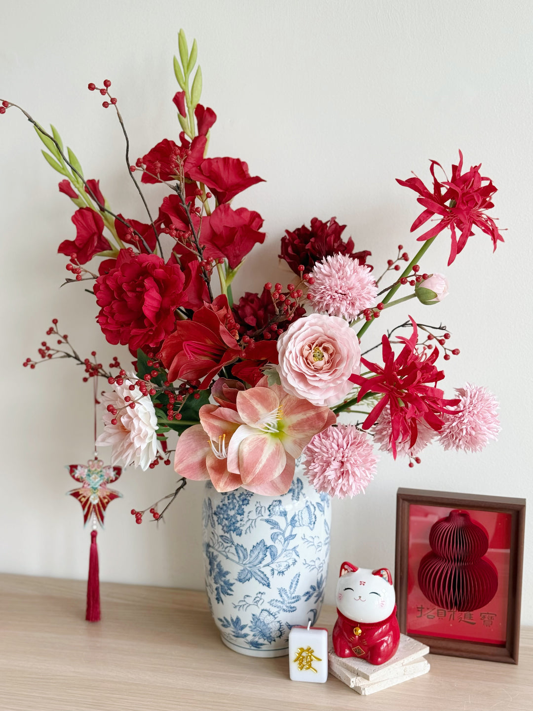 富贵吉祥 Noble Blessings Floral In The Vase (1-sided)