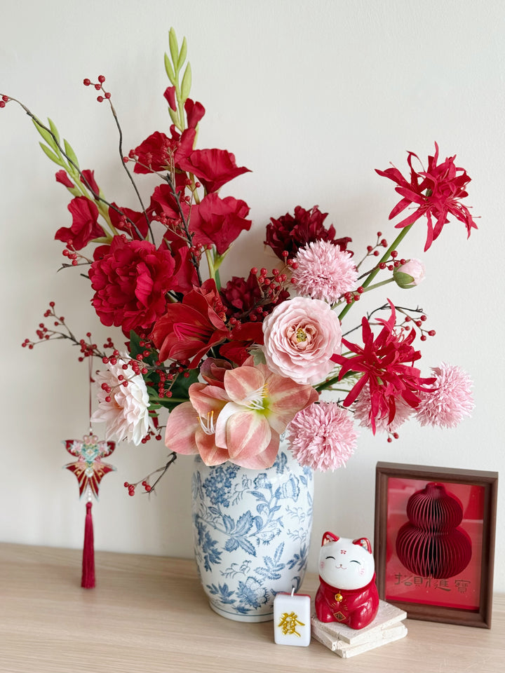 富贵吉祥 Noble Blessings Floral In The Vase (1-sided)