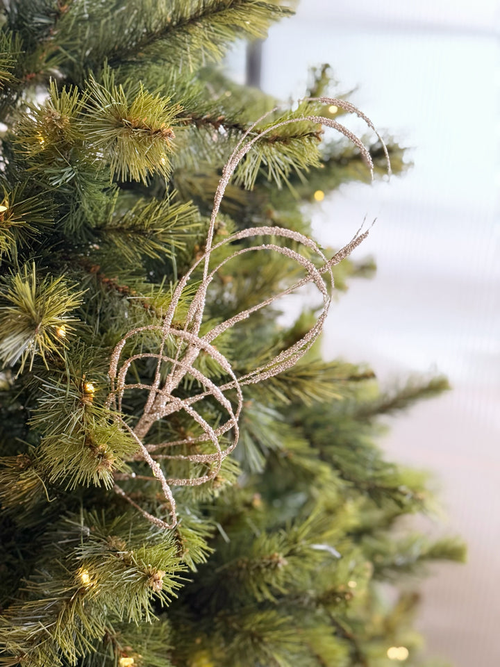 Champagne Twirl Glitter Stem (set of 3)