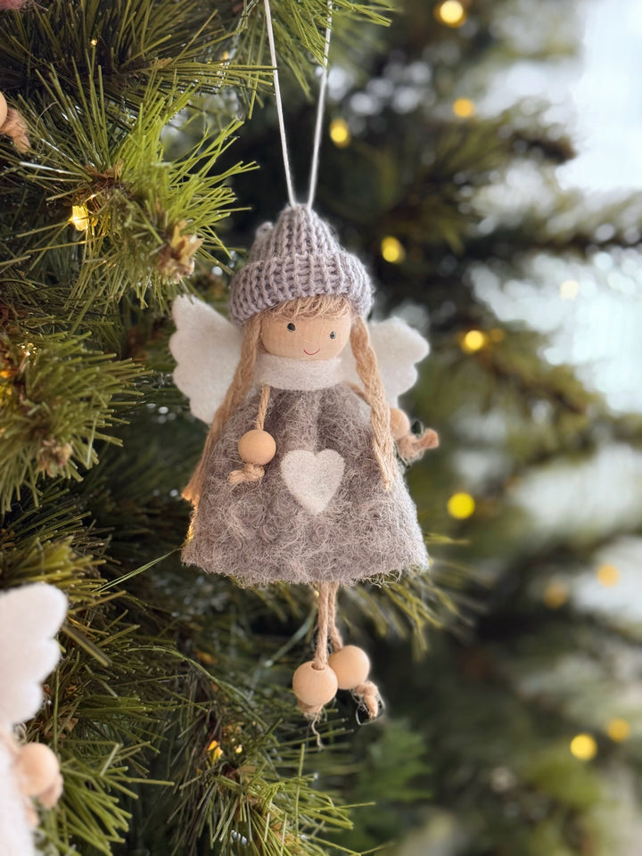 PRE-ORDER (23-28 Oct): Sweetheart Knit Hat Angel Hanging Ornament (3 colours)