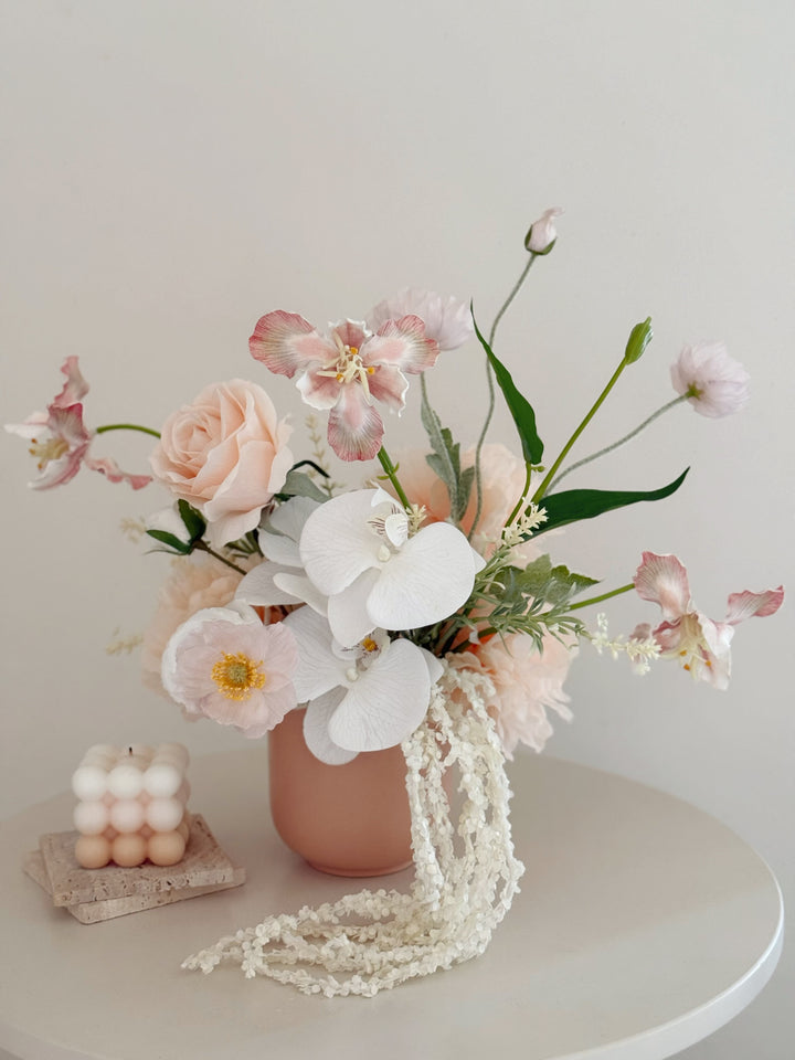 Peach Blush Garden Bloom in the Pot (2-sided)