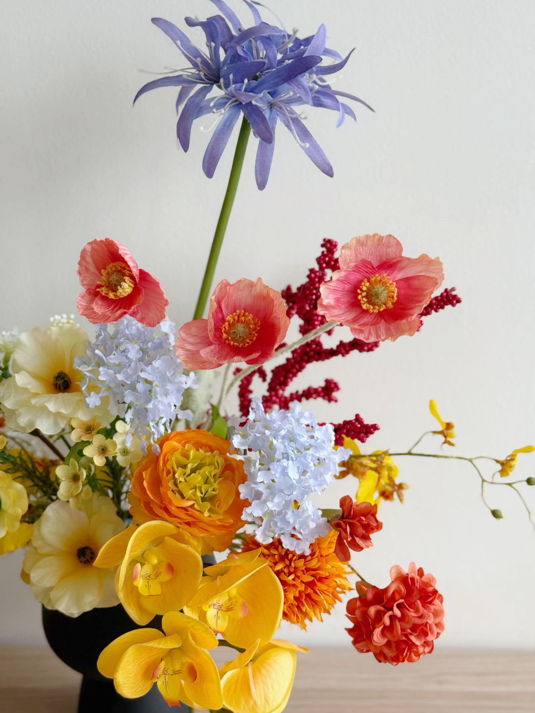 鸿运当头 Radiant Fortune Floral In The Pot (1-sided)