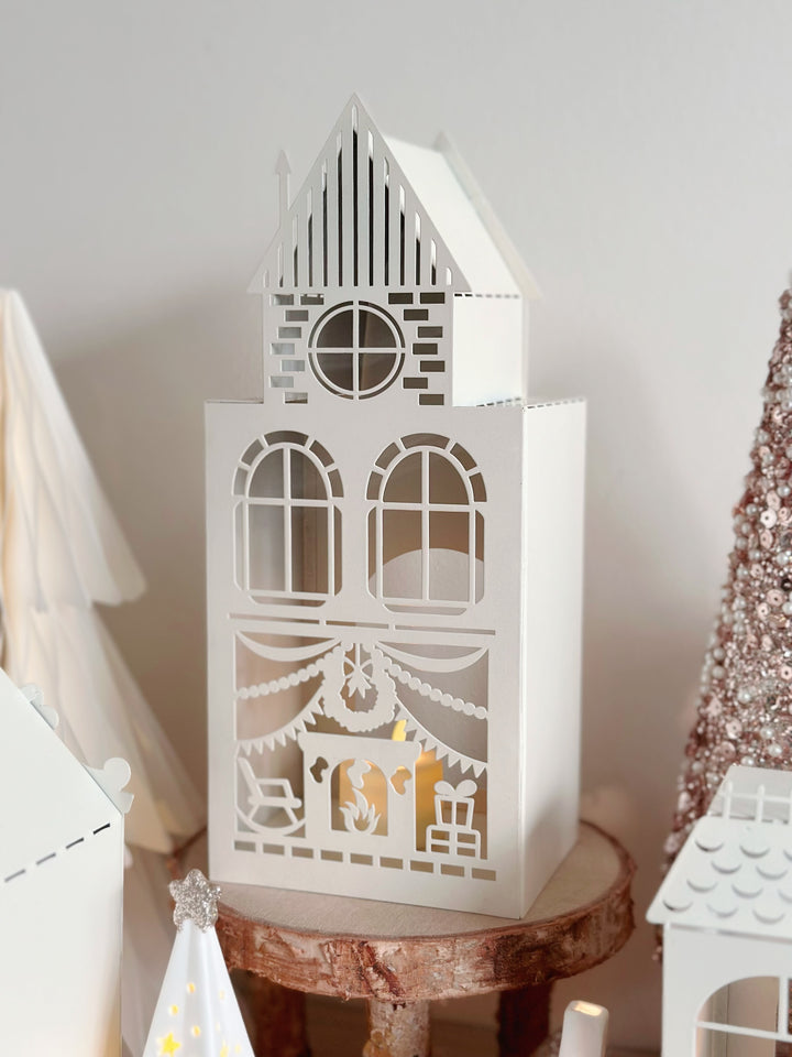 Whimsical Christmas Village Tealight Houses (4 options)