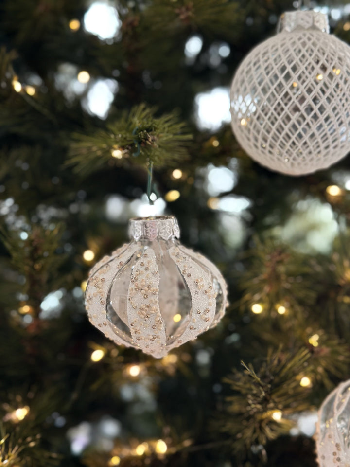 PRE-ORDER (17-23 Oct): Frosted Elegance 8cm Bauble Set (set of 9)