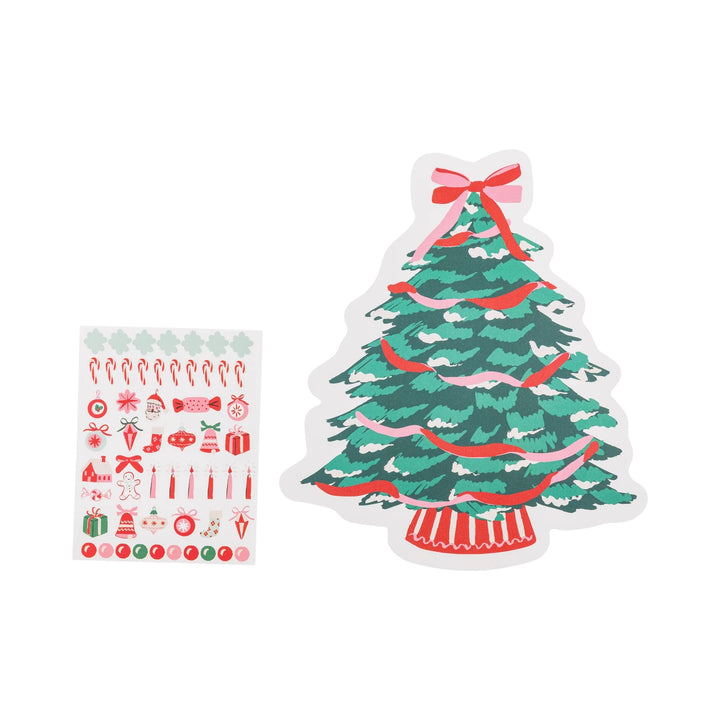 PRE-ORDER (6-8 Oct): Christmas Tree Placemat with Stickers (pack of 12)