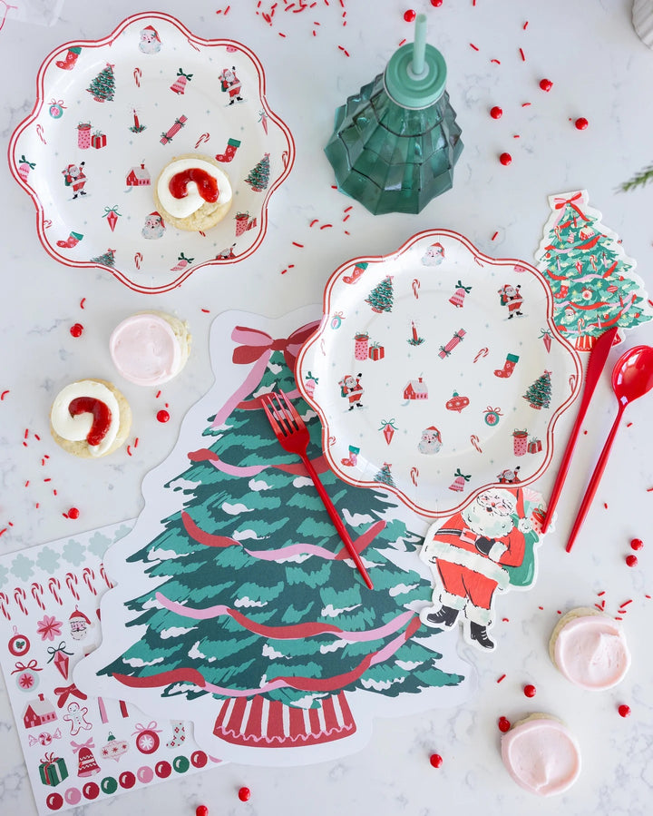 PRE-ORDER (6-8 Oct): Christmas Tree Placemat with Stickers (pack of 12)