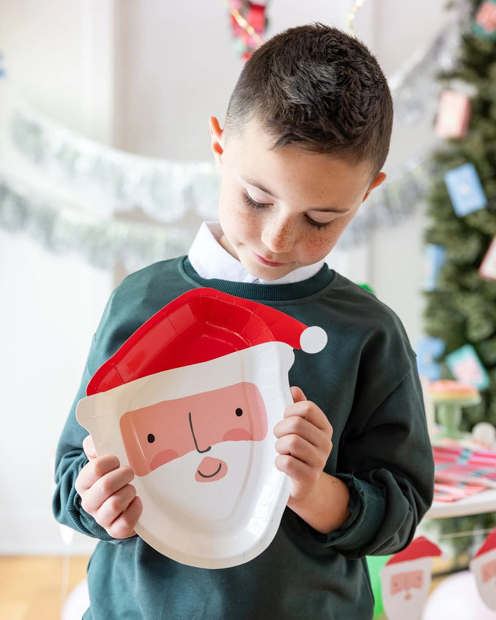 PRE-ORDER (6-8 Oct): Jolly Santa Paper Plates (3 options)