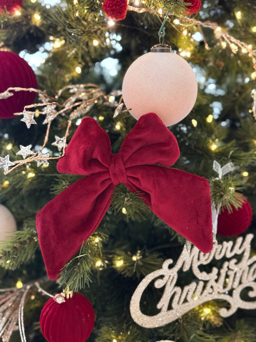 Velvet Noël Bow Set (Set of 2)