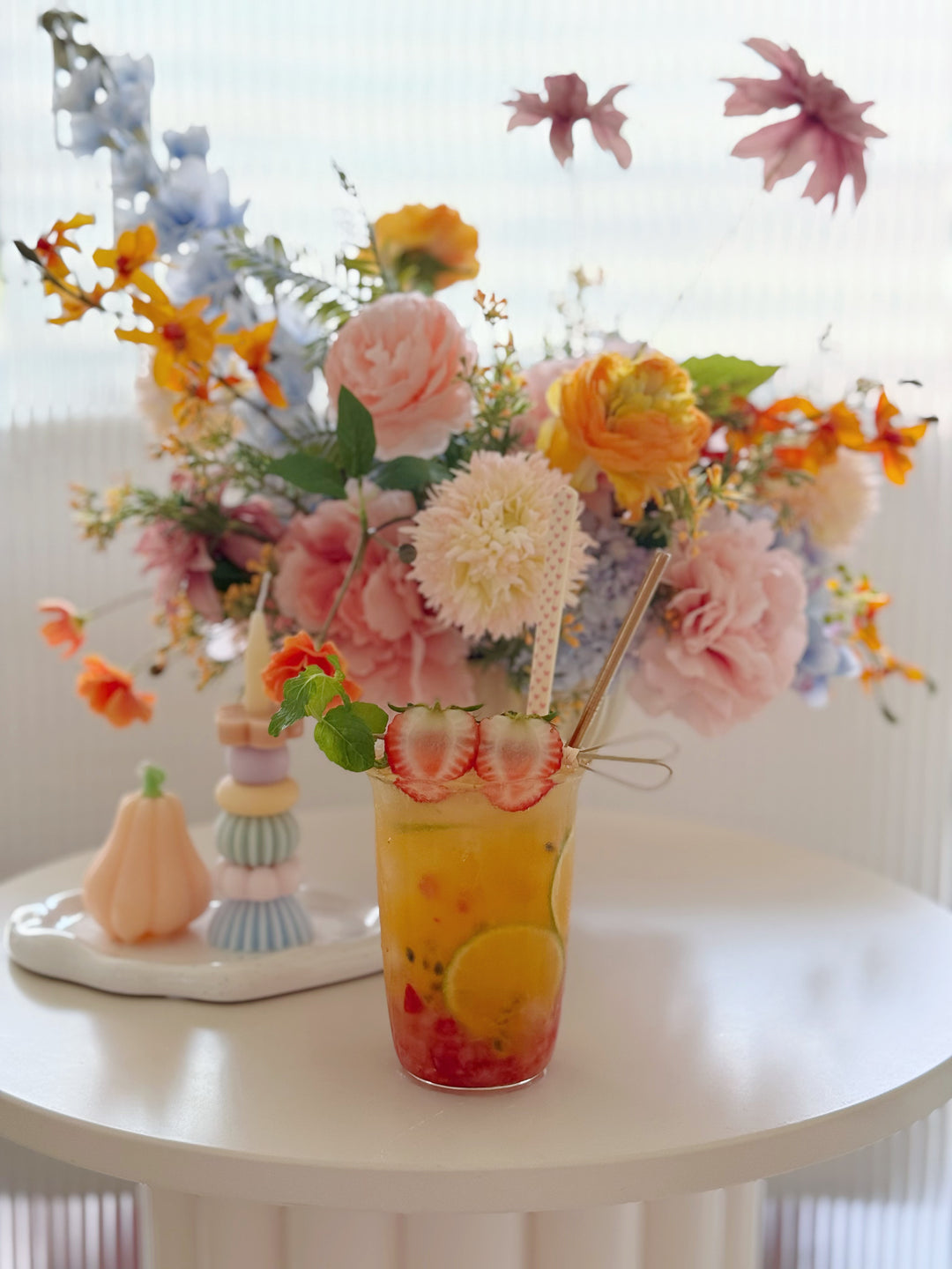 Wavy Rim Glass Cup