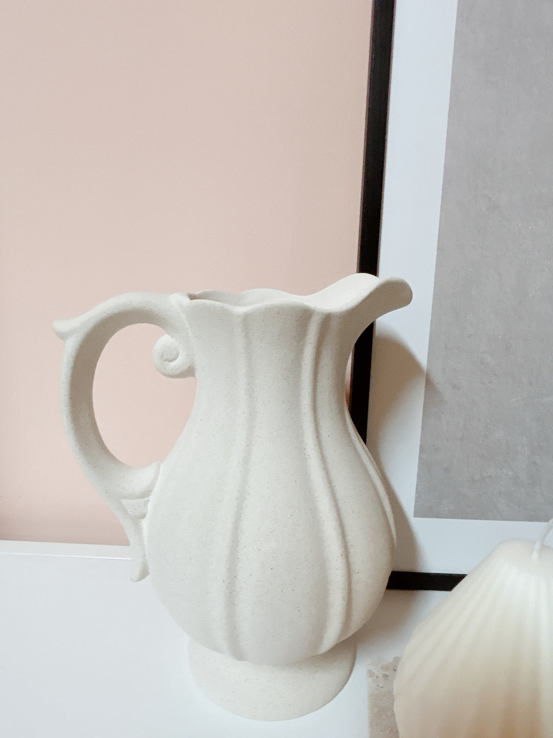 Speckled Heirloom Vintage Pitcher Vase