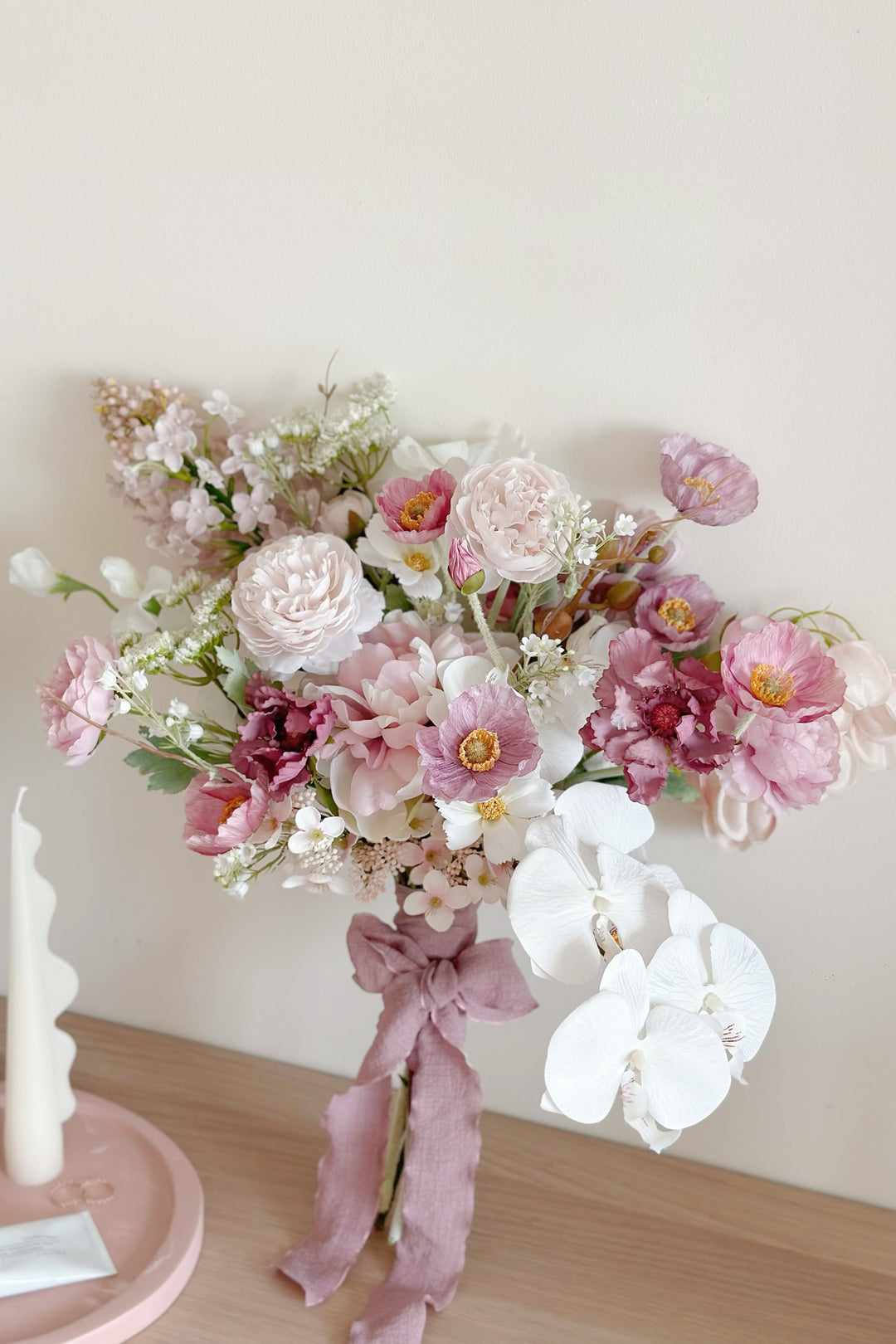 Ethereal Blush: Enchanted Garden Bouquet (1 sided)