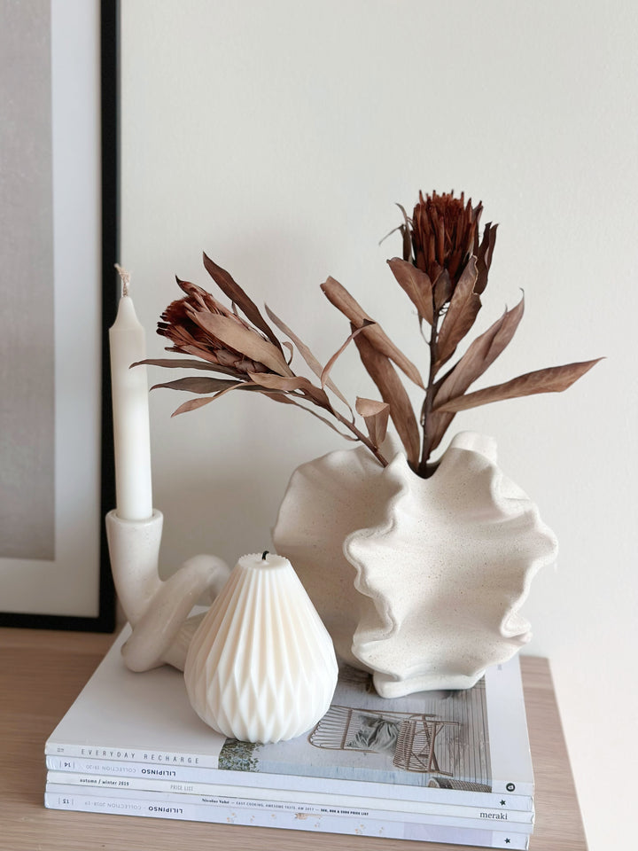 Ripple Sculpted Decor Vase