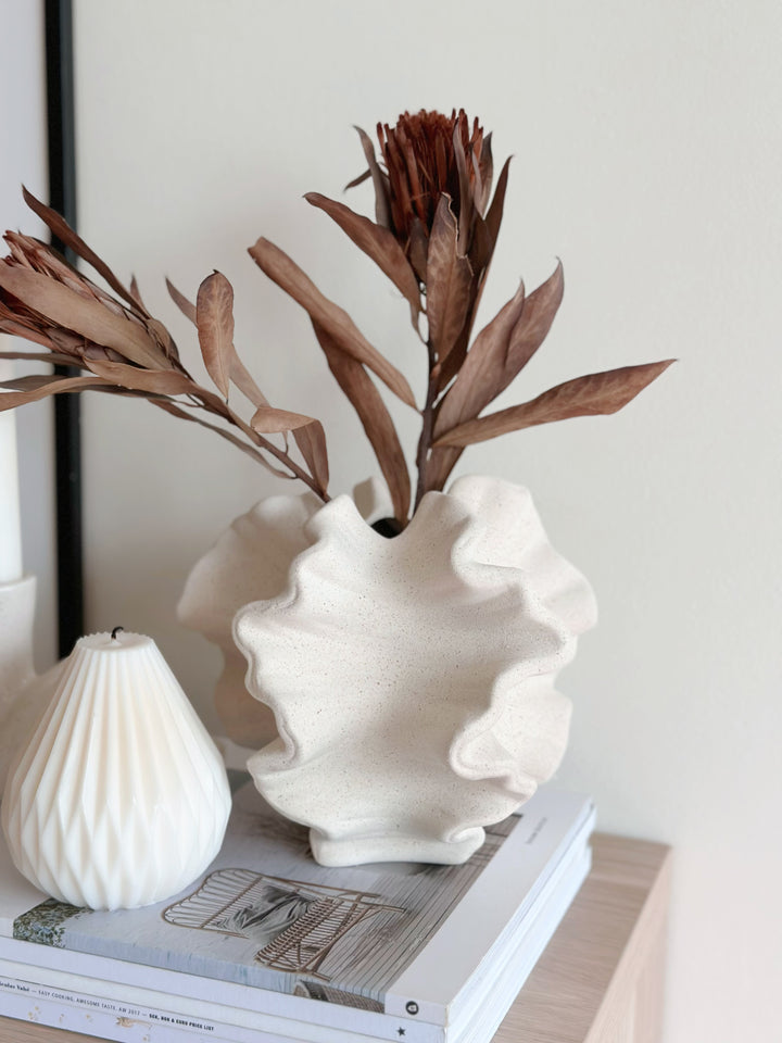 Ripple Sculpted Decor Vase