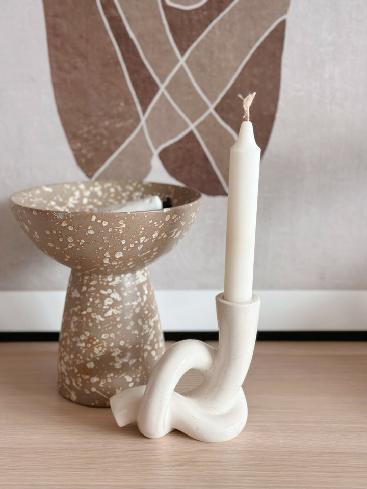 Gloss Knot Candle Holder
