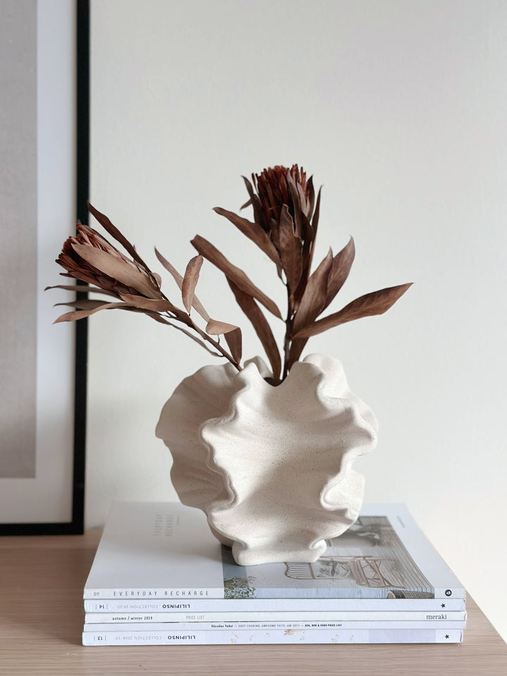 Ripple Sculpted Decor Vase