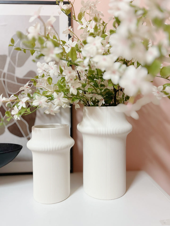 Sleek Fluted Grove Vases (2 sizes)