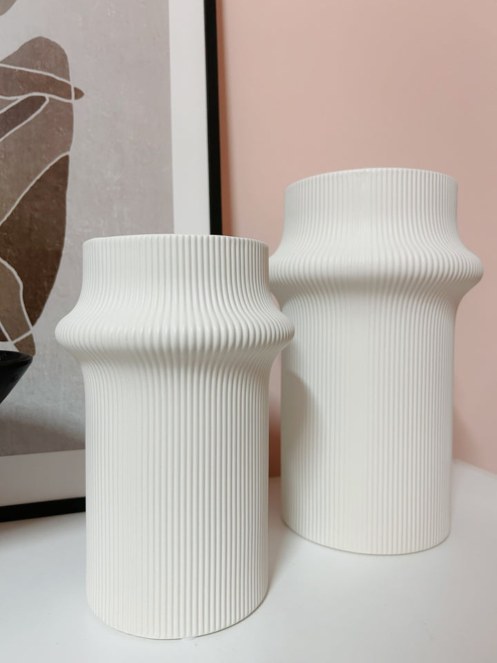 Sleek Fluted Grove Vases (2 sizes)