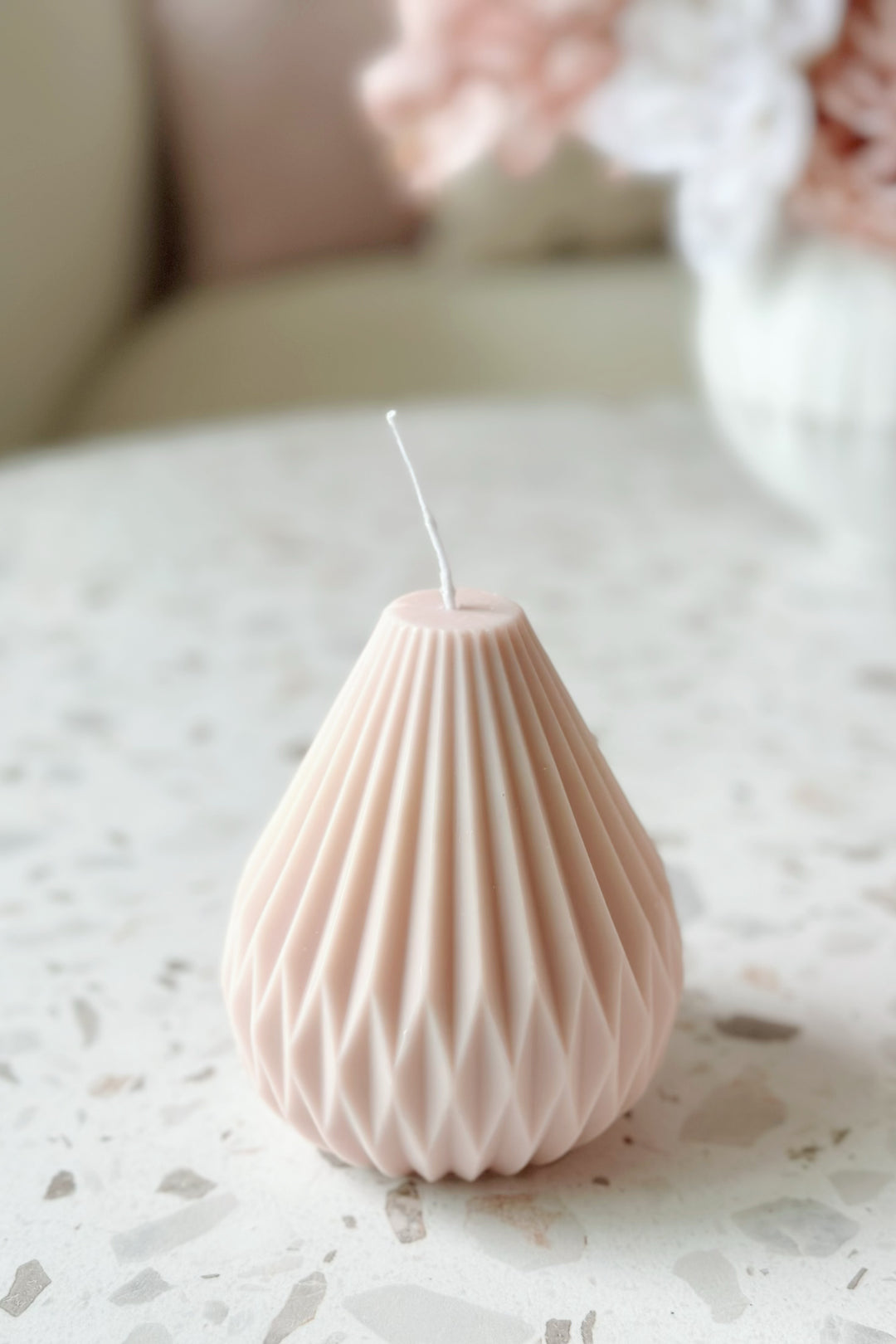 Elegant Pear Shaped Candle (3 colours)