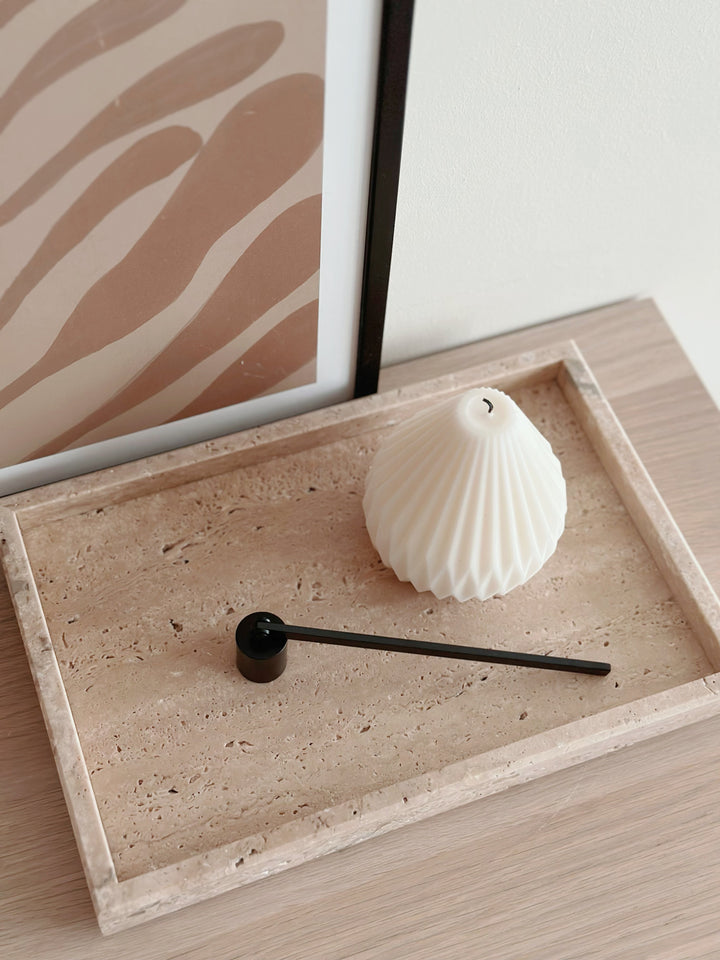 PRE-ORDER (2-8 May): Rectangular Travertine Tray