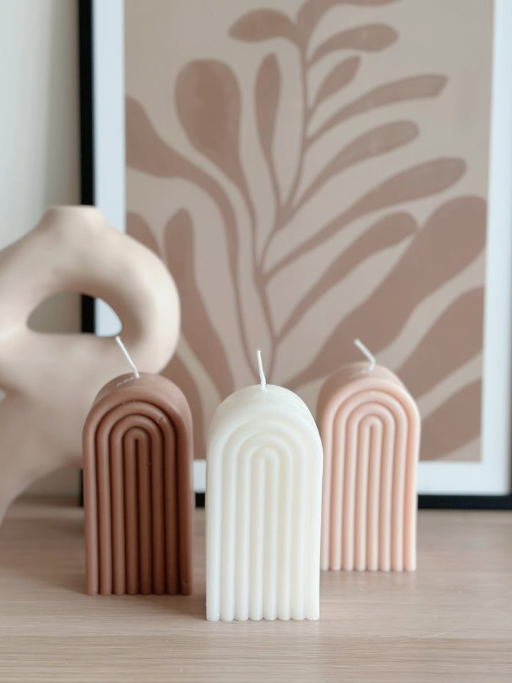 Earthy Arch Candles (3 colours)