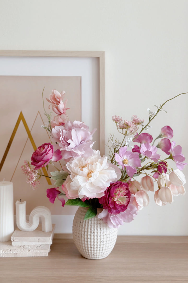 Magenta Bliss Vase Arrangement (1 sided)